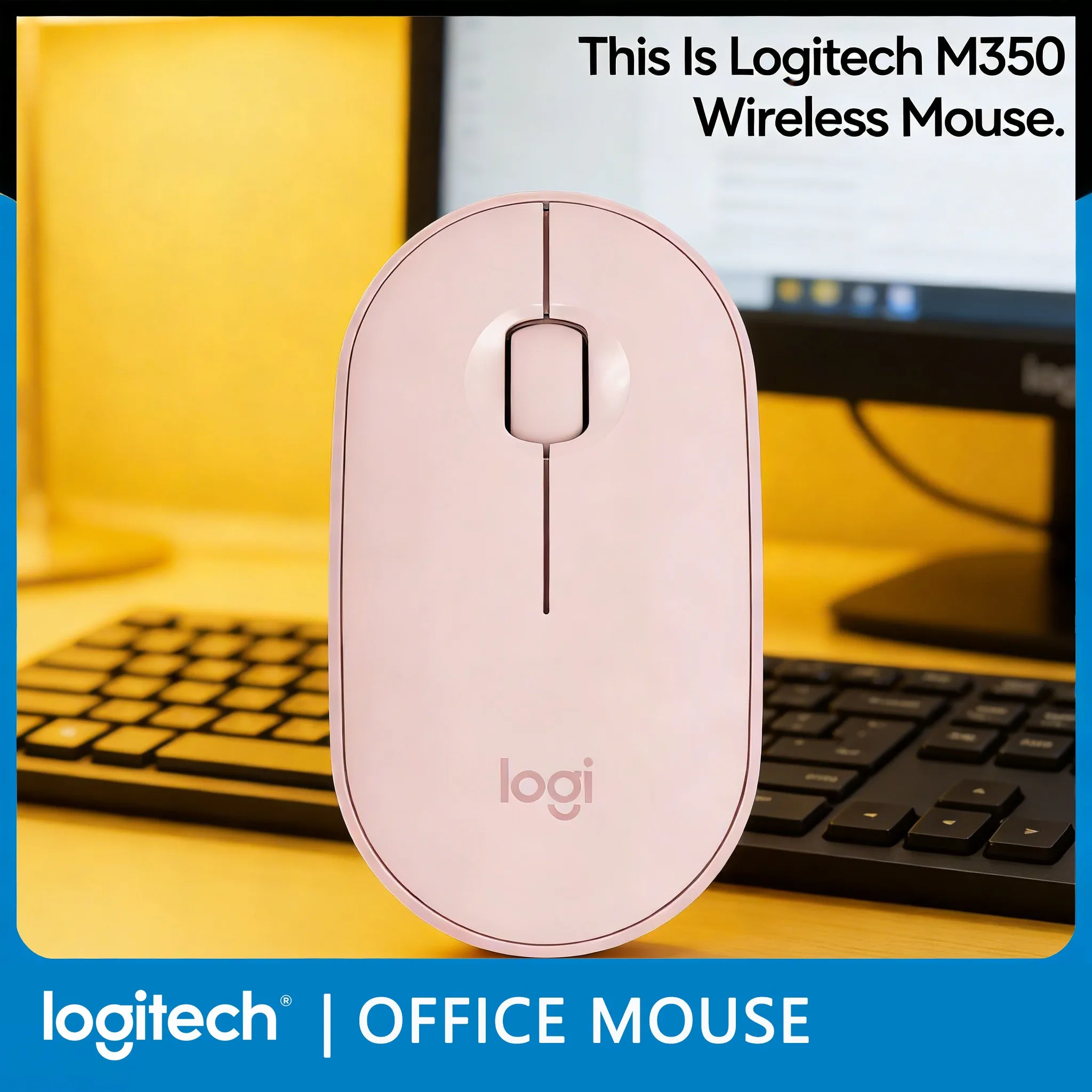 

Беспроводная мышь Logitech M350 для нескольких систем: Windows, Mac, Android, iOS. Для ежедневного использования в офисе.