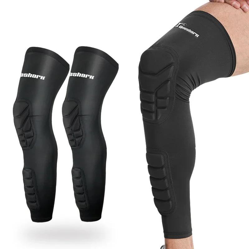 

1 пара дышащих длинных наколенников для подростков, мужчин и женщин и защиты голени, поддержка рукавов для занятий спортом на открытом воздухе, футбола, баскетбола, езды на велосипеде, пешего туризма