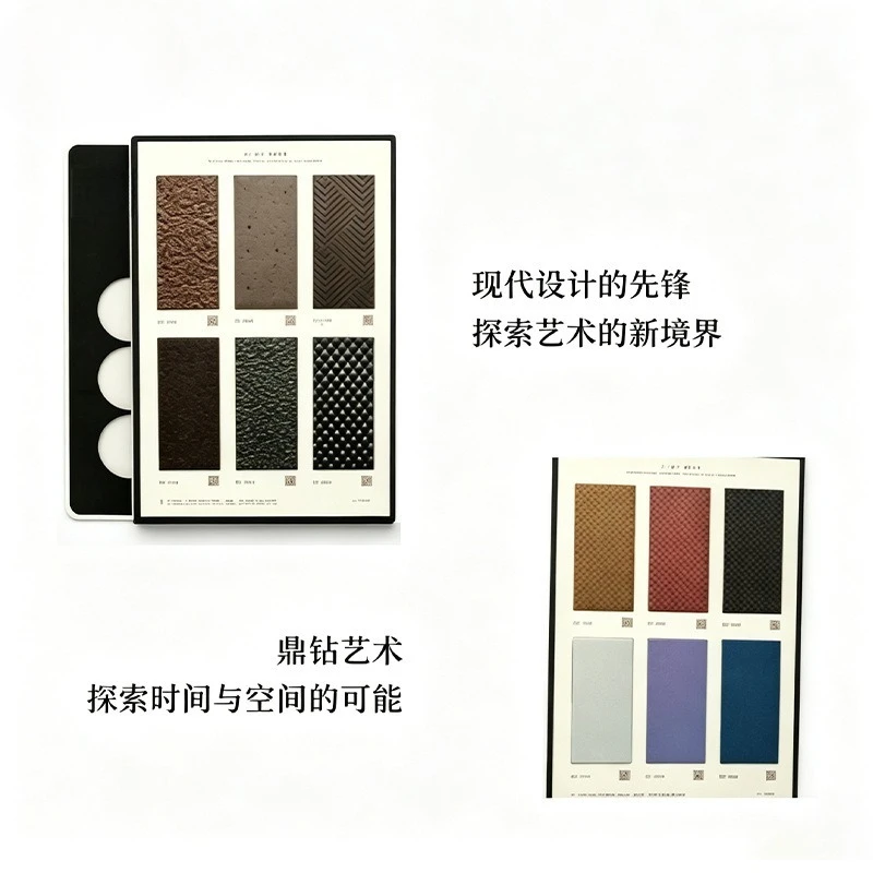 Stainless steel swatch book, scratch-resistant and wear-resistant multi-color optional, physical picture book process display