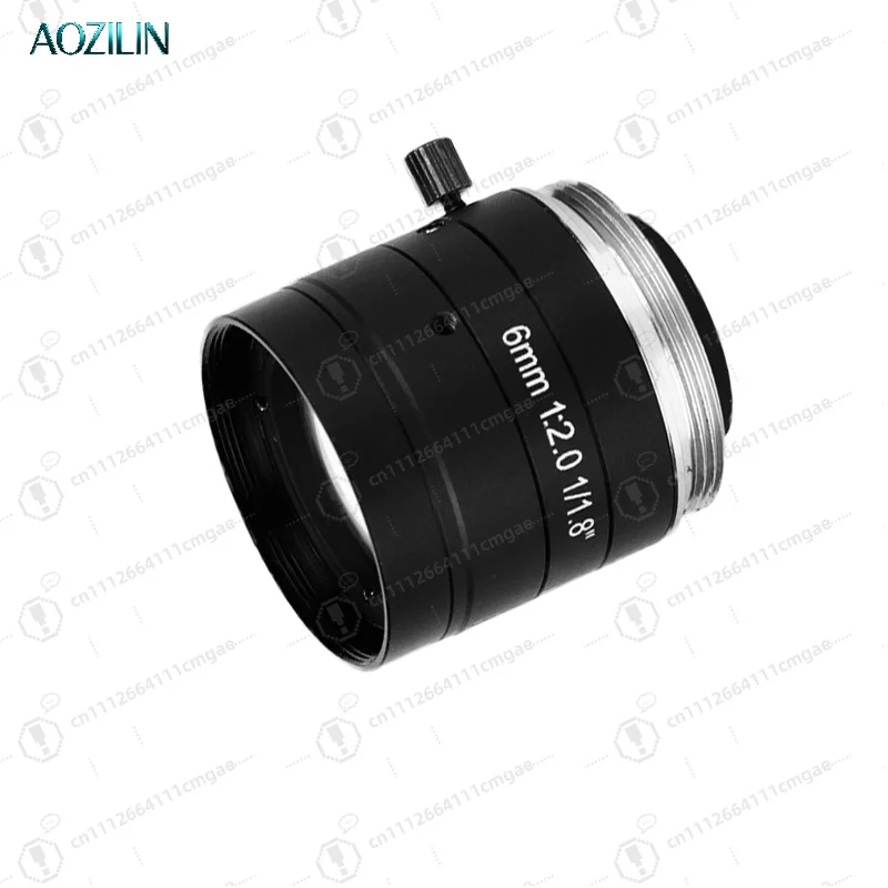 AOZILIN Fixed Focus FA Lens 1/1.8 '5MP 6mm for Industrial Camera Inspection