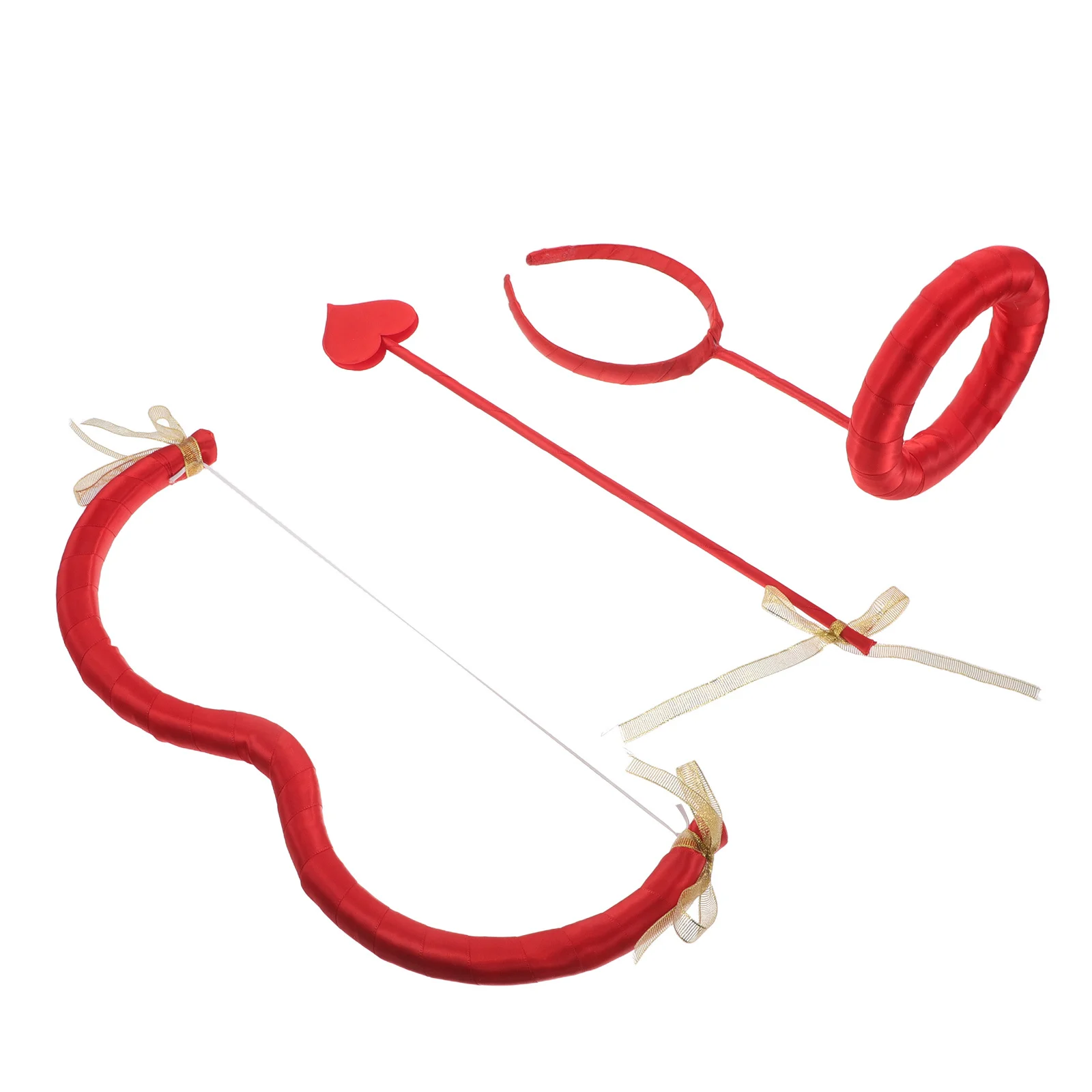 1-set rode cupido boog pijl hoofdband Valentijnsdag kostuum accessoire voor vrouwen feest bruiloft cosplay decoratieve hoofddeksels