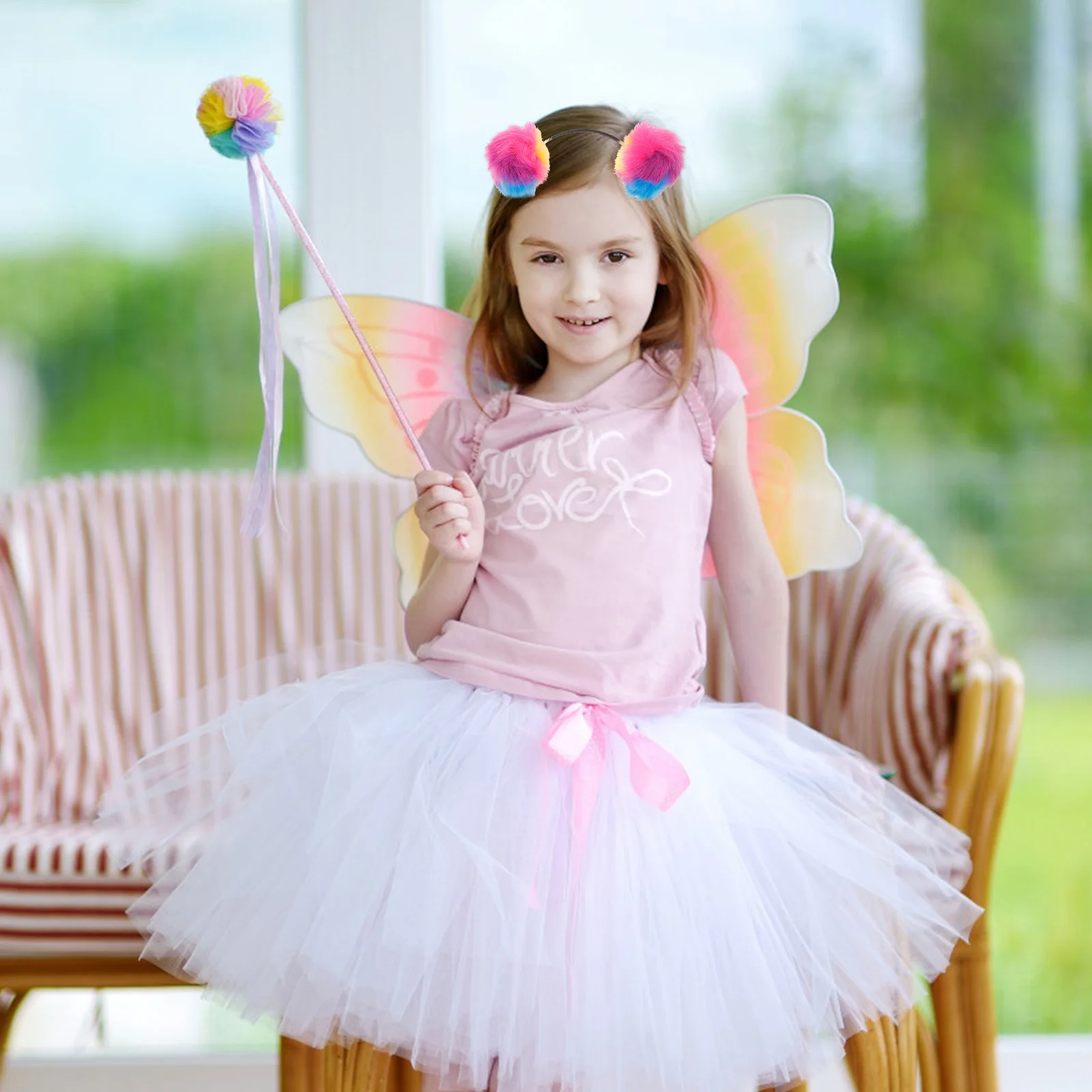 

3pcs Pom Pom Headband Kids Children Party Headwear Accessory Cat Ear Costume Birthday Christmas Gift Hair Decoration