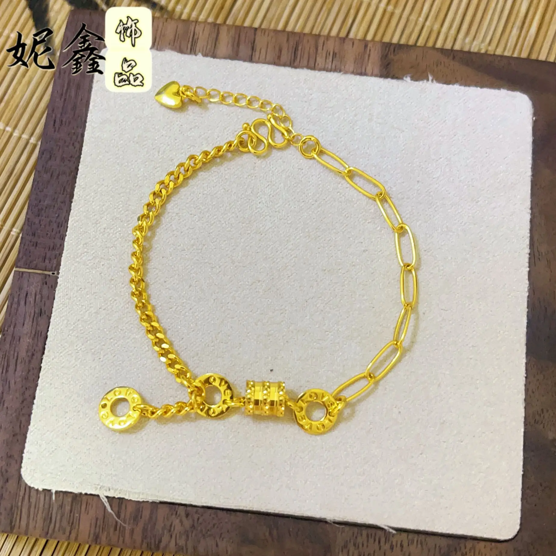 

Браслет на талию с двойной цепочкой, женский, из 24-каратного золота AU999 – двухслойный, яркий, привлекательный аксессуар для свиданий