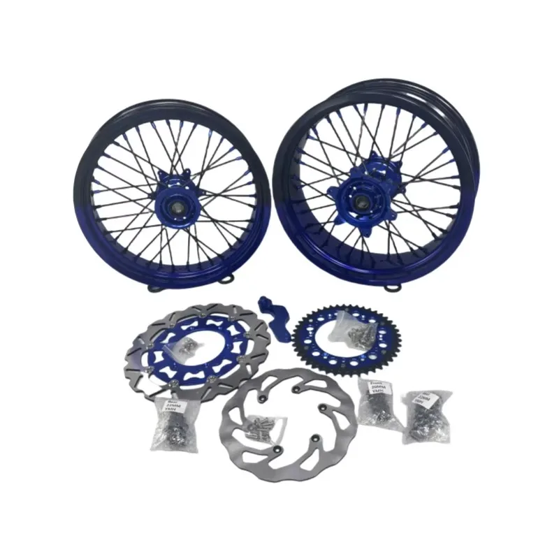 

CNC 16/17 Inch Aluminum Alloy Supermoto Giant Wheel Spokes Rims Motorcycle Super Motard Wheels for Yamaha YZ250 YZF450
