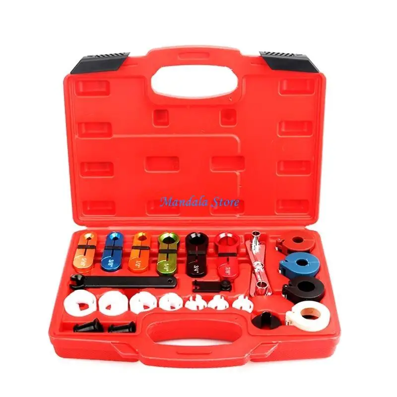 U2JC 22-piece DIY Oil Pipes Remover Refrigerant Tool Set for Car Maintenance Professional Pipe Trachea Compressor