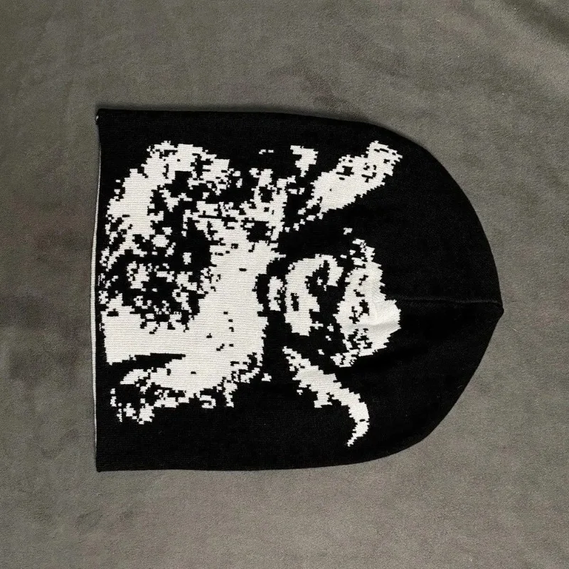 gorro-unissex-gotico-com-estampa-de-anjo-em-jacquard-sem-borda-estilo-y2k-em-preto-branco-para-eventos-diarios-e-formais