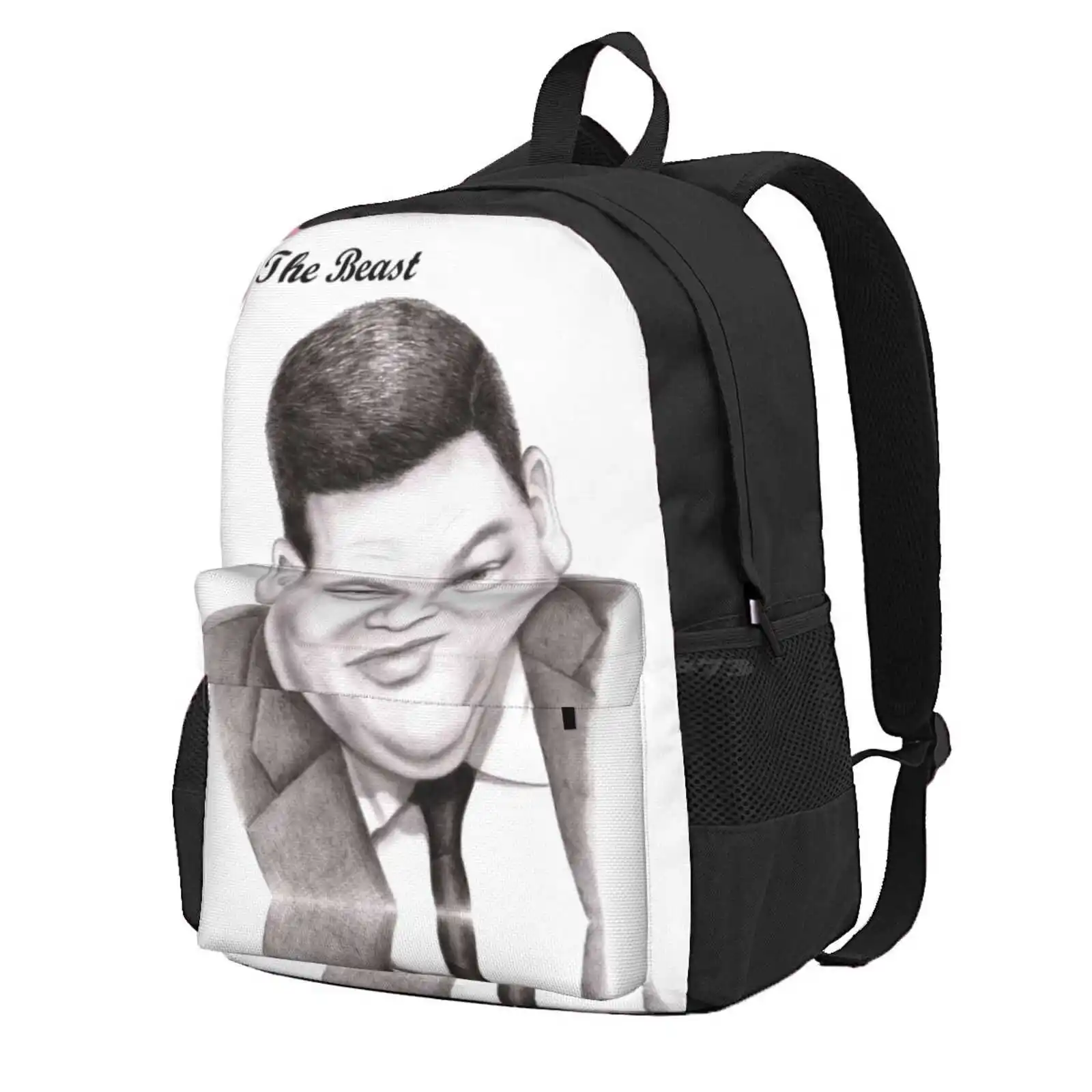 The Beast Hot Sale Schoolbag Backpack Fashion Bags The Chase Itv Quiz Show Celebrity Mark Labbett Portrait Margaret Sanderson