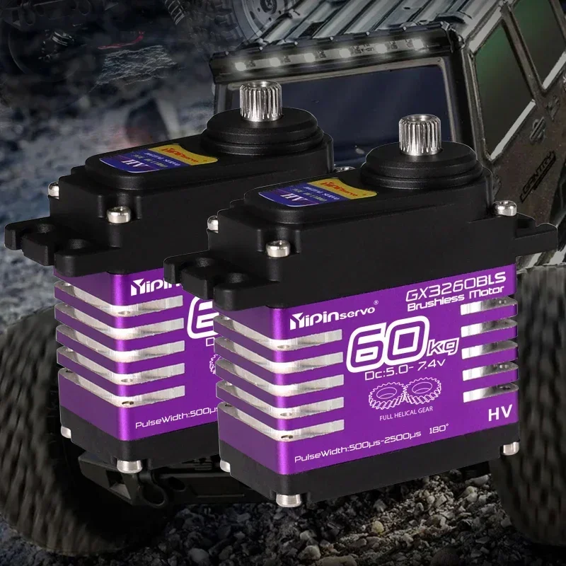 60KG 5.0-7.4V YP3260BLS メタルデジタルサーボ ブラシレスモーター 180 ° /270 ° /357 ° /360 °   ロボット用高トルクサーボ電源部品おもちゃ