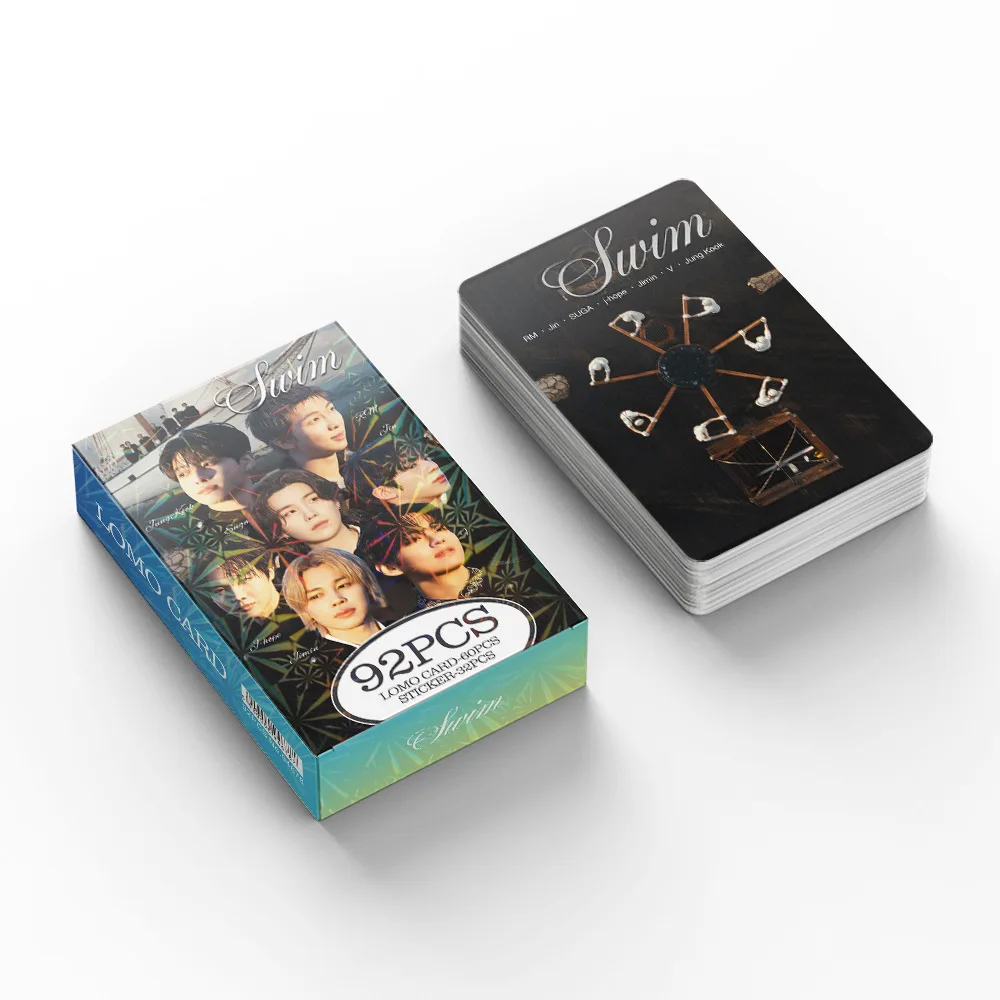 92 Cartões Pequenos K-pop Boy Group: Merchandising Body to Body, Adesivos de Cartões de Fotos Colecionáveis, Cartões LOMO e Cartões de Saudação para Presente