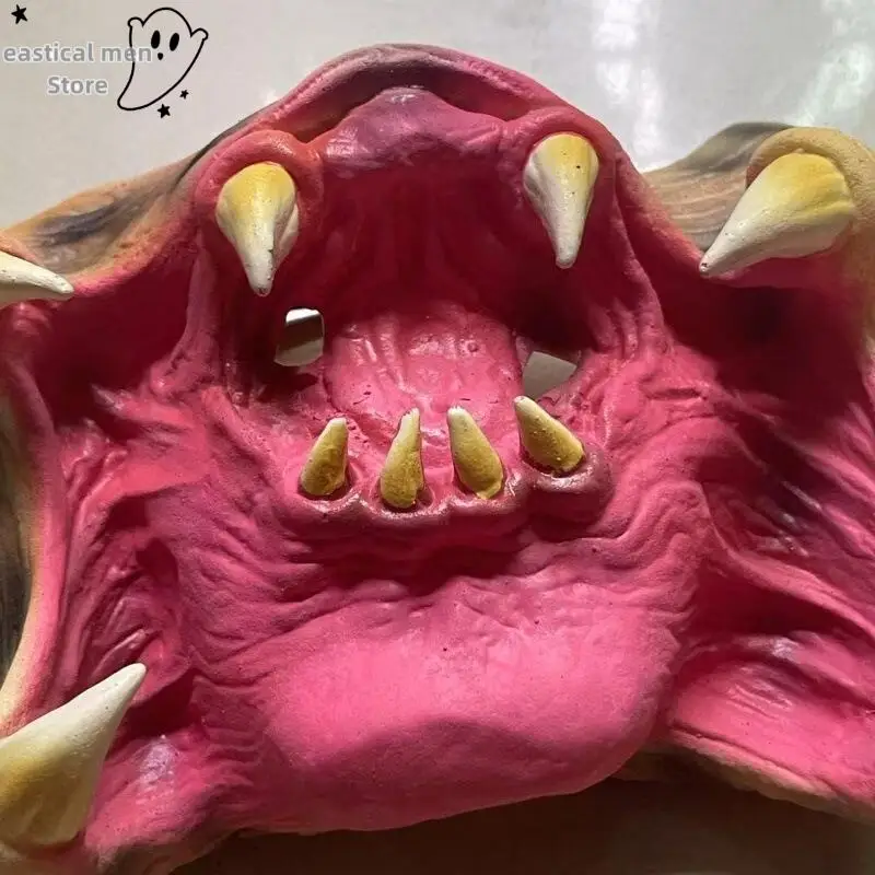 قناع المفترس لحفلة الهالوين، أقنعة الرعب الوحشية لحفلة الهالوين وعيد الميلاد، مقاس واحد للبالغين