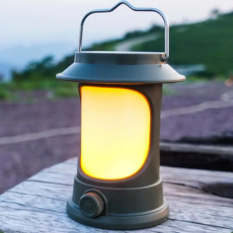 

USB Rechargeable Lanterns Rechargeable Solar USB Portable Lamp Solar Powered Camping Lamp Waterproof Portable Electric Lantern