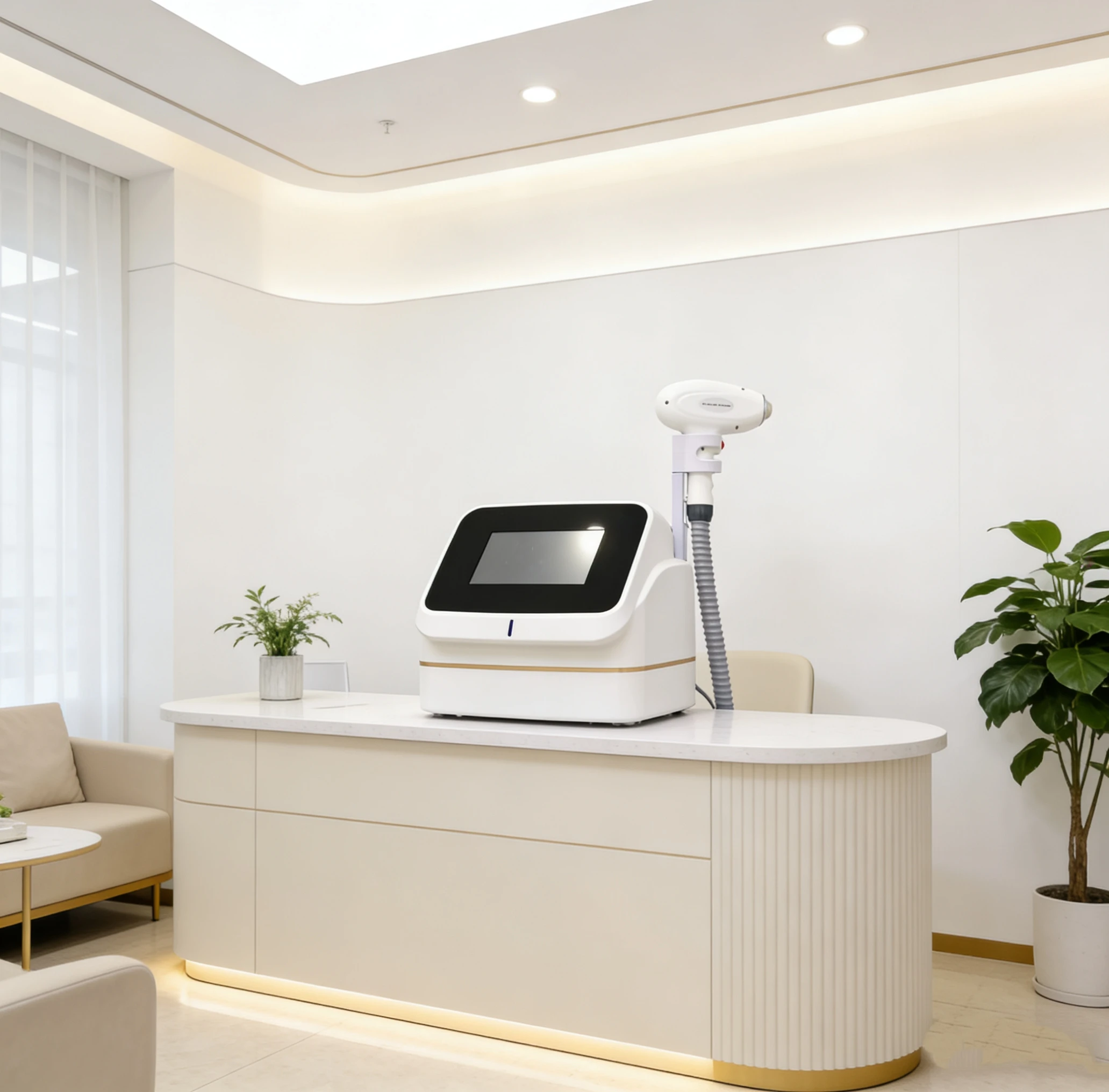 4000W Mini Diode Lase Hair Removal Machine Ice Cooling System Painless Permanent Hair Reduction Skin Rejuvenation Device