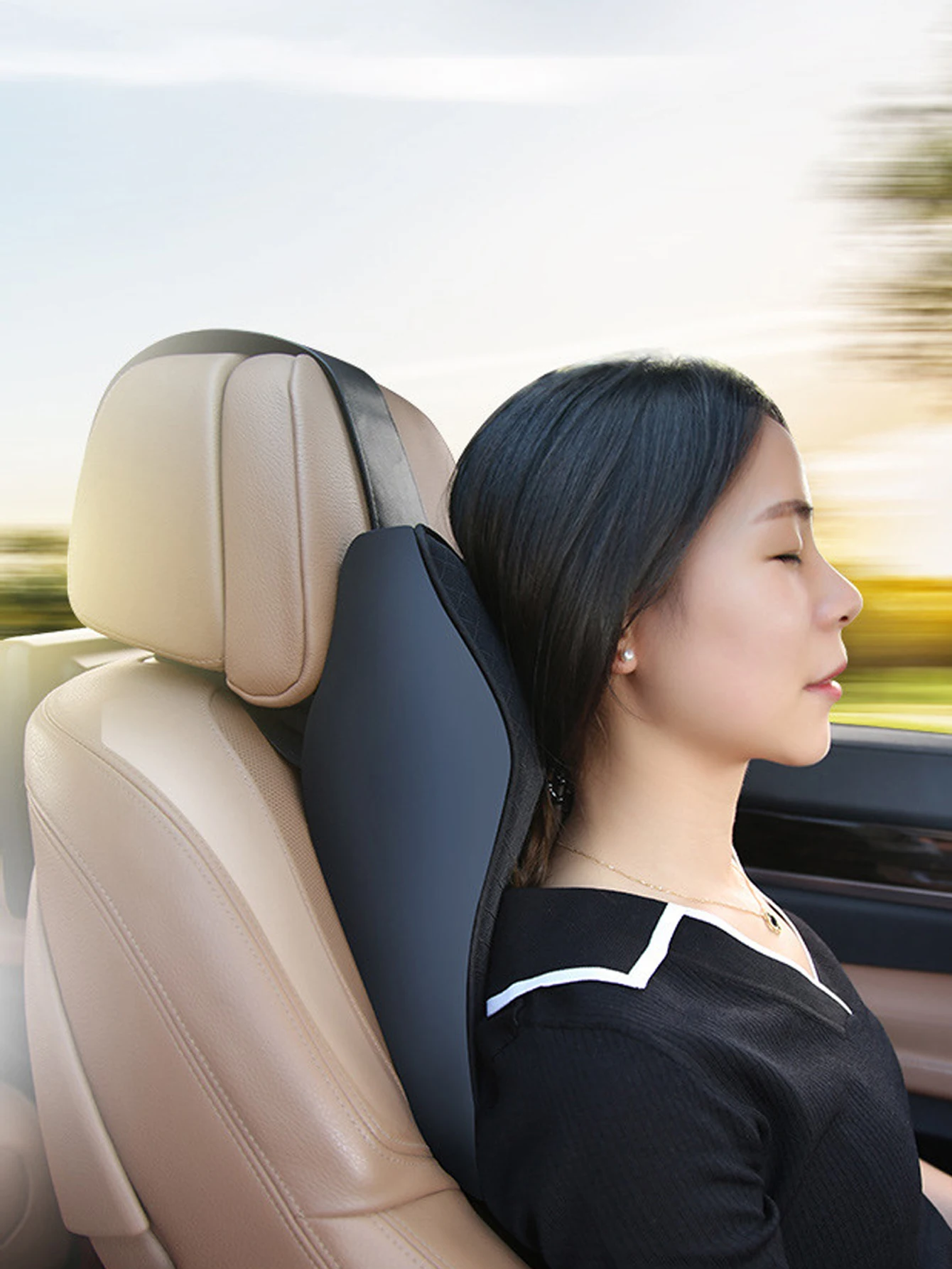 Four Seasons General three -Dimensional Car Headrest Multifunctional Neck Thickened And Breathable Pillow