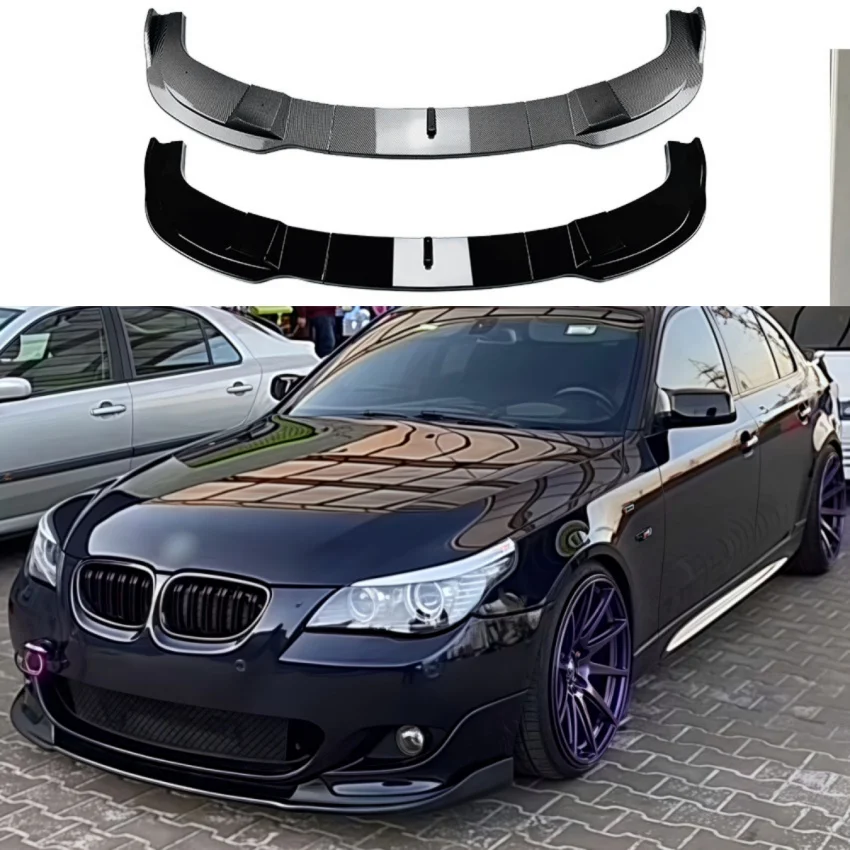 

Front Bumper Lip Splitter Spoile Diffuser ABS Body Kit Protector For BMW 5 Series E60 E61 525i 530i 540i 550i M Sport 2005-2010