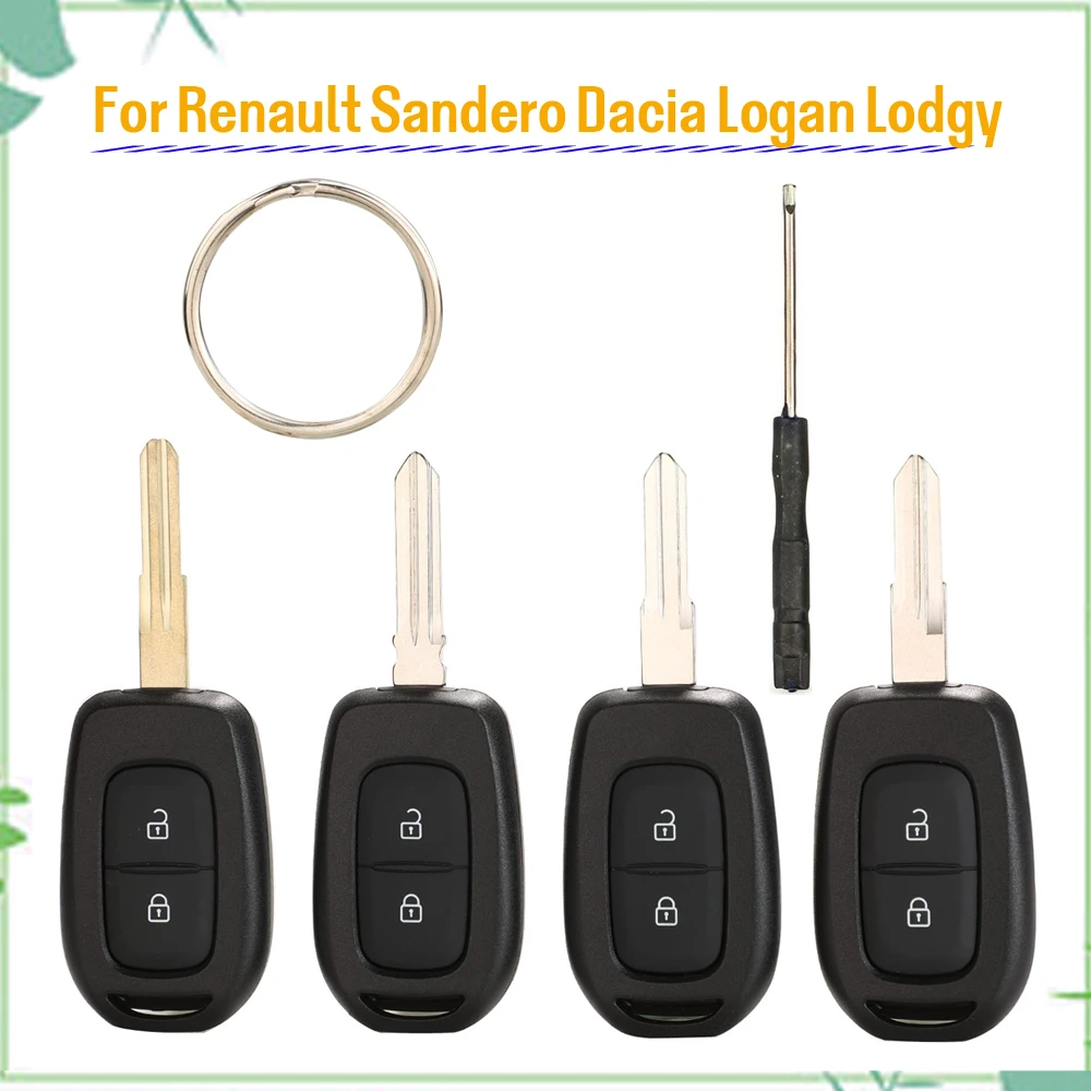 jingyuqin New Remote Car Key Shell Case Cover For Renault Sandero Dacia Logan Lodgy Dokker Duster 2016