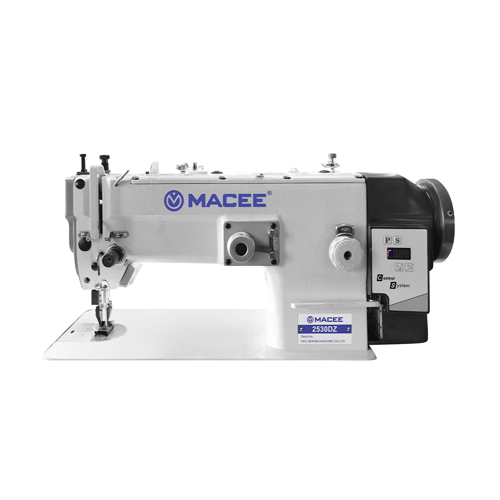 MC 2530DZ Industrial Electronic Direct Drive Zigzag Sewing Machine Top & Bottom Feed Auto Oil Supply Large Hook for Precision Ta
