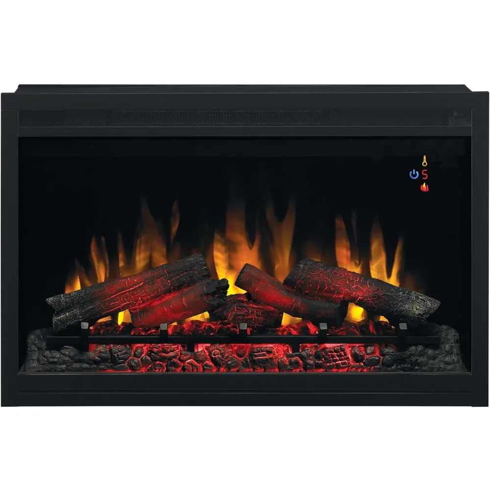 

36" Traditional Built-in Electric Fireplace Insert, 120 volt