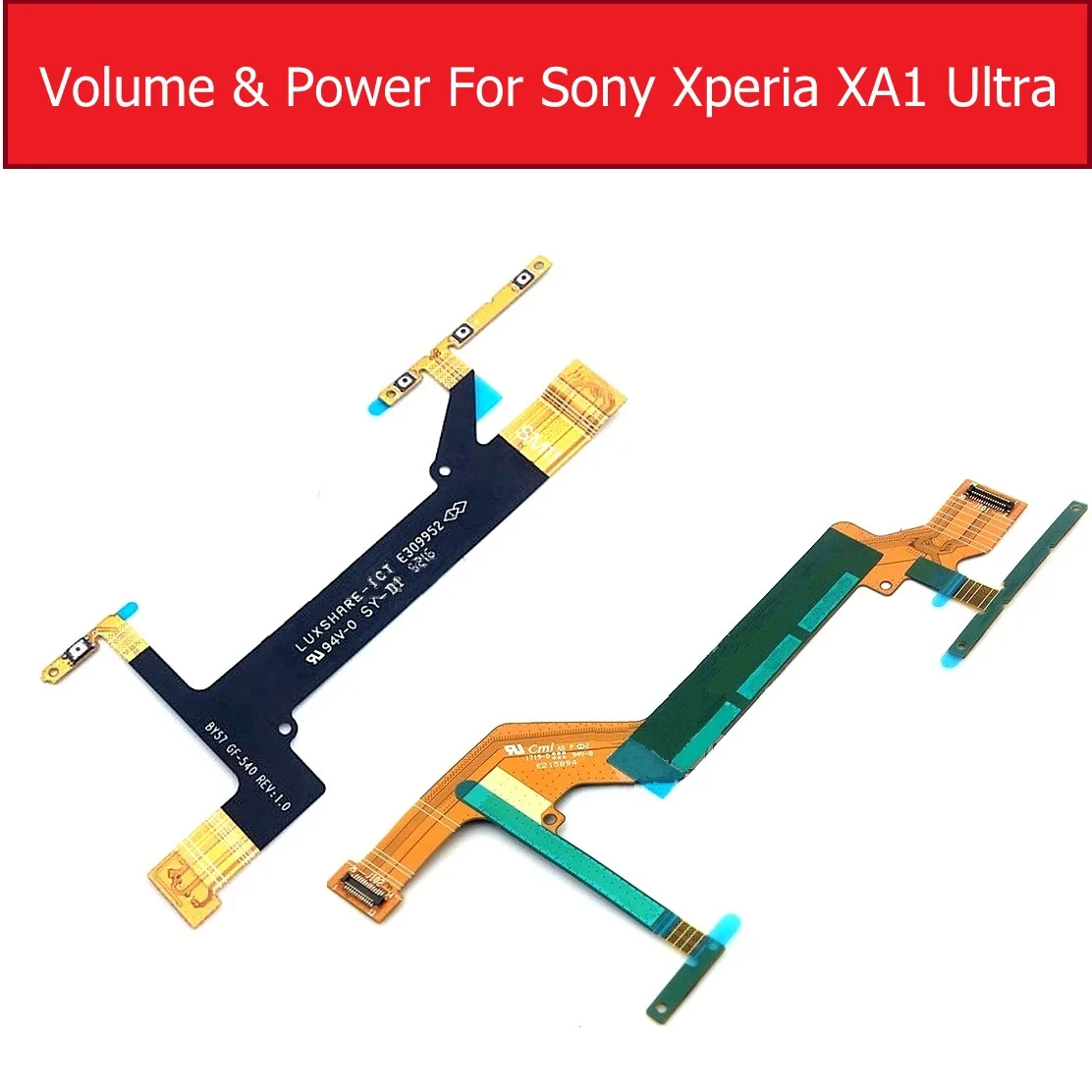 Power & Volume Flex Cable For Sony Xperia XA1/XA1 Plus/XA1 Ultra/XZ1/XZ1 Compact Main Side key Switch Button Flex Ribbon Repair