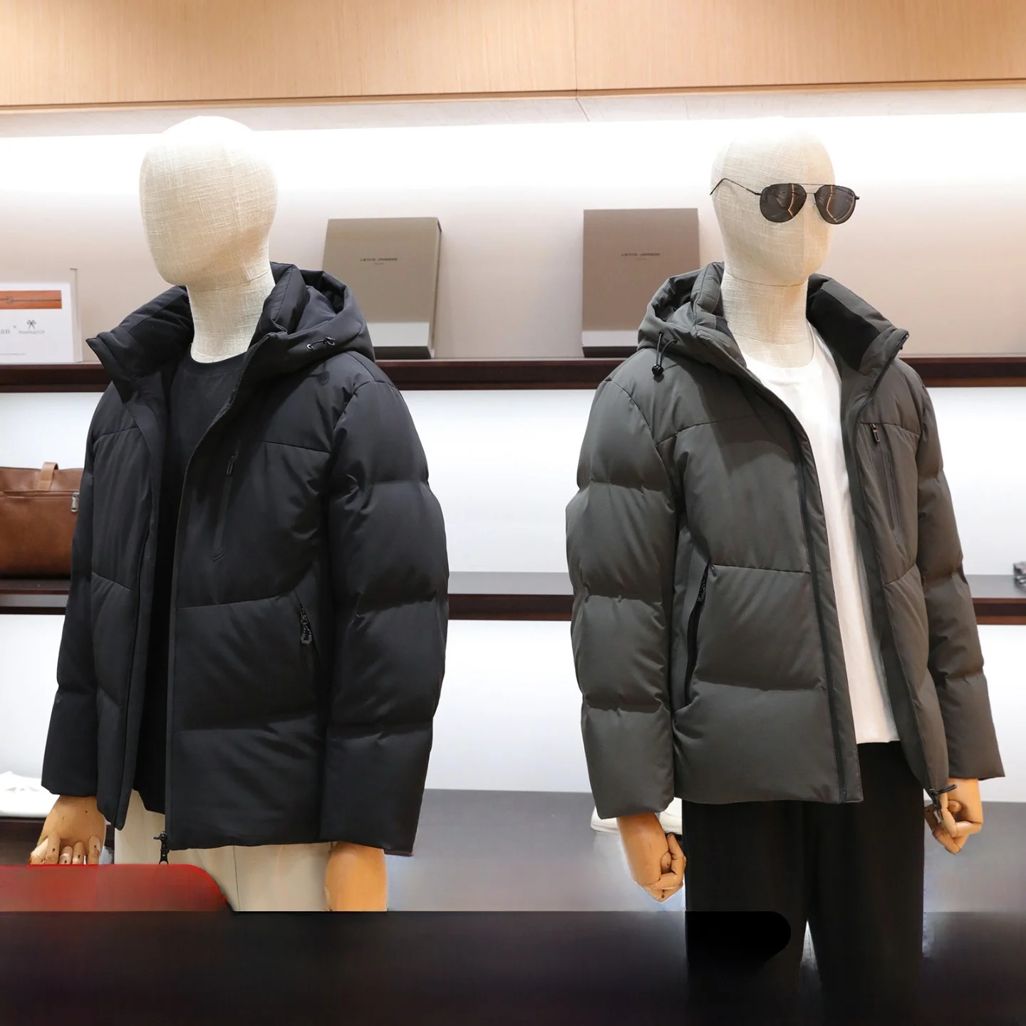 

Men's Winter Casual Hooded Du down Jaet Windproof Warm Lightweight All-Match Busin Vest Nylon Fiber Polyester Elastic ...