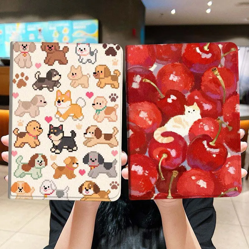 

Cartoon Dog Pattern Print Tablet Case For Lenovo Xiaoxin Legion Pad Tab Pro GT Y700 Gen4 2 11 P11 M10 K10 3rd Plus Gen Gift