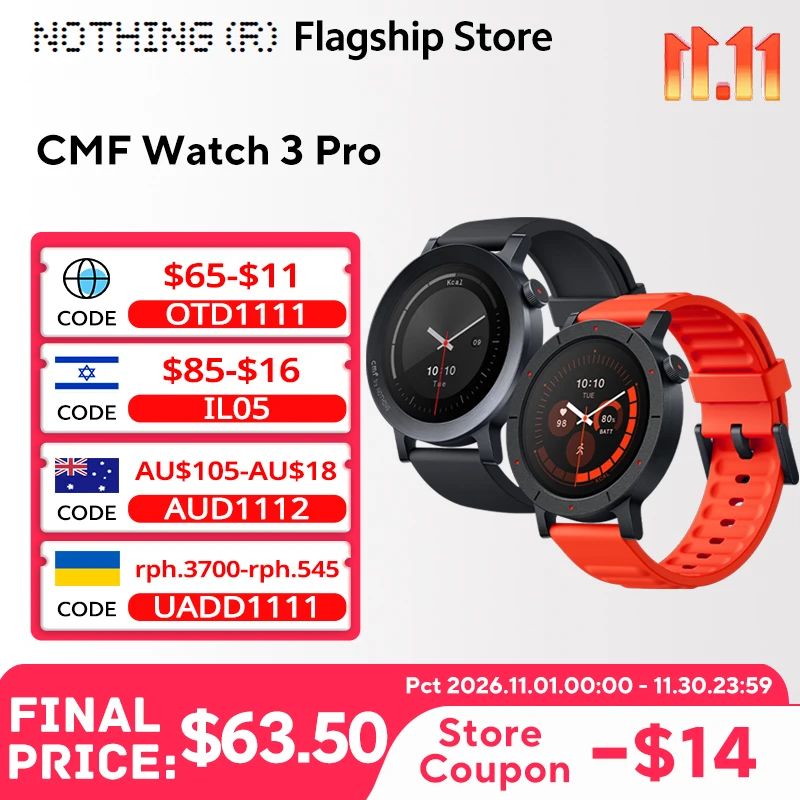 Nothing CMF Watch 3 Pro Global Version 1.43