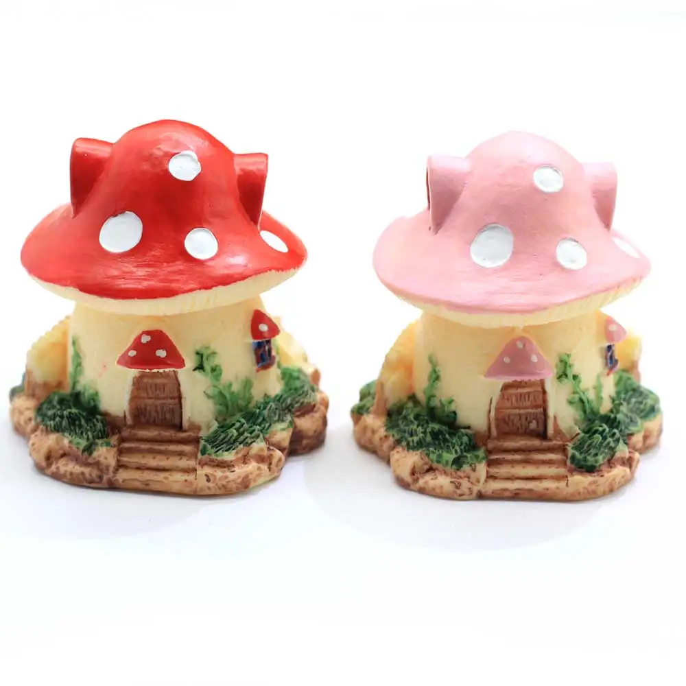 

Mushroom Dream House Fairy Room Villa Small Statue Little Figurine Home Crafts Ornament China Castle DIY Decor