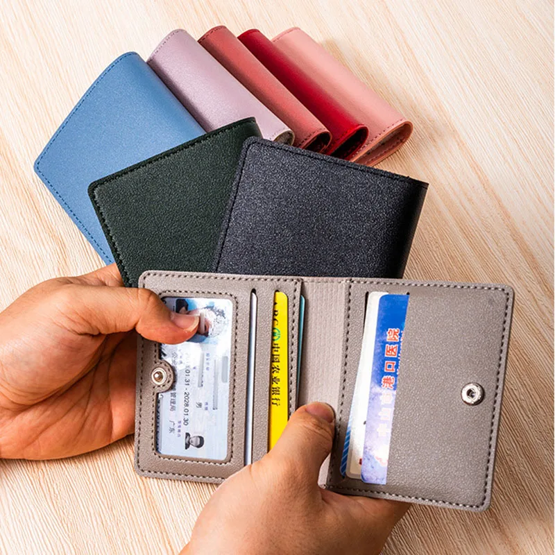 1Pc Credit Card Bag Slim and Compact Bank ID Card Case Driver's License Wallet Simple and Anti Id Business Card Holder Wallet