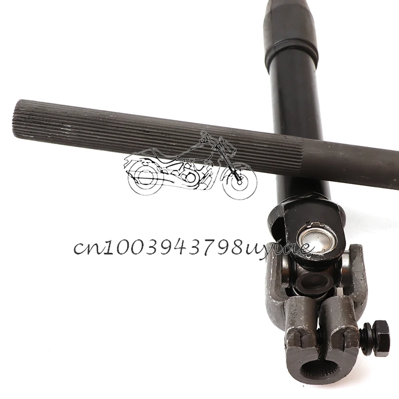 370mm/480mm/505mm/535mm/635mm 30T Adjustable Steering Knuckle Go Kart U joints Shaft Rod for 200CC 250CC ATV UTV Parts