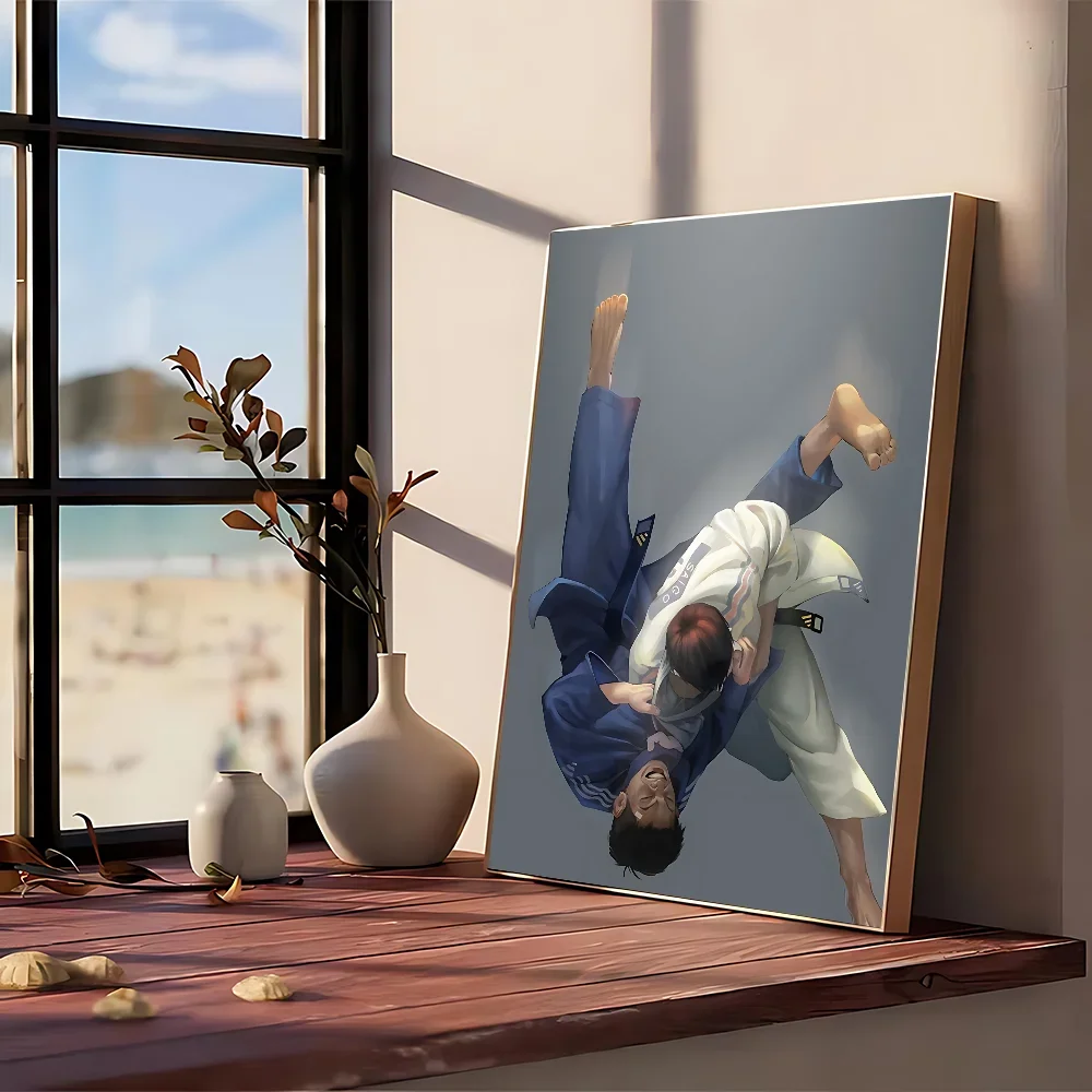 Martial Arts Judo Poster No Framed Poster Kraft Club Bar Paper Vintage Poster Wall Art Painting Bedroom Study Stickers