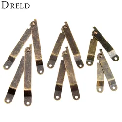 2Pcs Antique Bronze Furniture Hardware Lid Support Hinges Stay For Box Display Cabinet Door Kitchen Cupboard Hinges Lid Stays