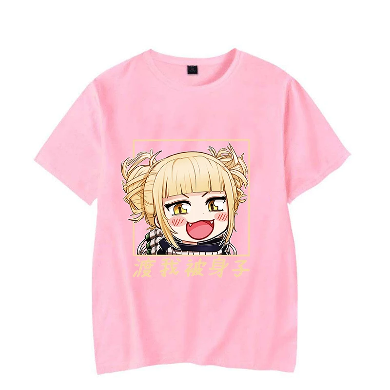 Camisetas con estampado de Himiko Toga para mujer, remera de Anime Harajuku, Tops informales de manga corta con cuello redondo