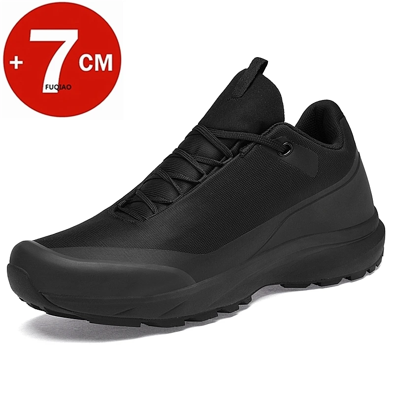 

Autumn Winter Sports Men Elevator Booster Sneakers Height Increase Insoles 6CM Chunky Shoes Plus Size 37-45