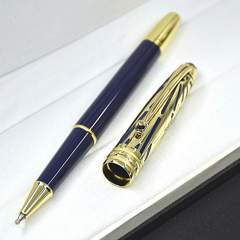 New Arrival Blue MB 163 ballpoint pen / Roller ball pen / Fountain pen office stationery luxury ball pens for Christmas Gift