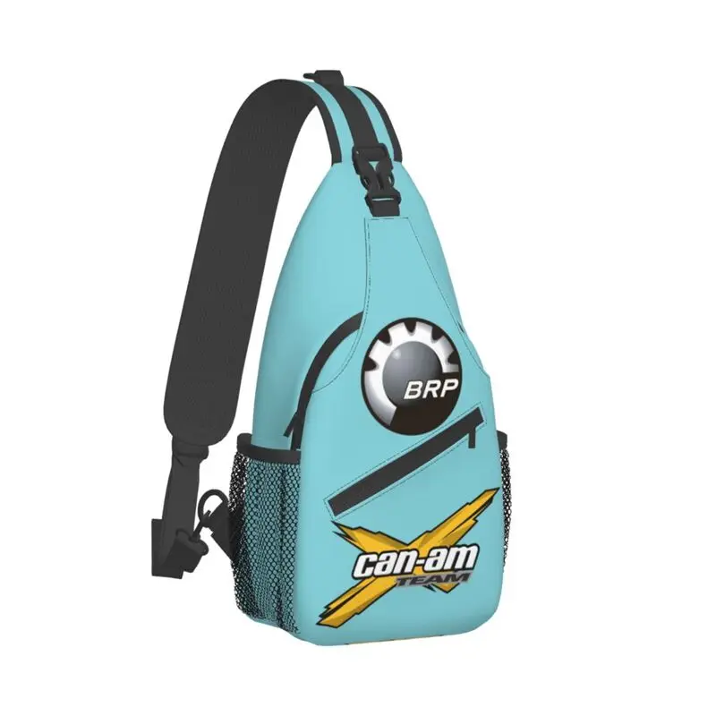 Mochila personalizada para hombre, bolsa de hombro y pecho, a la moda, BRP, para motocicleta, ciclismo, Camping, mochila de día