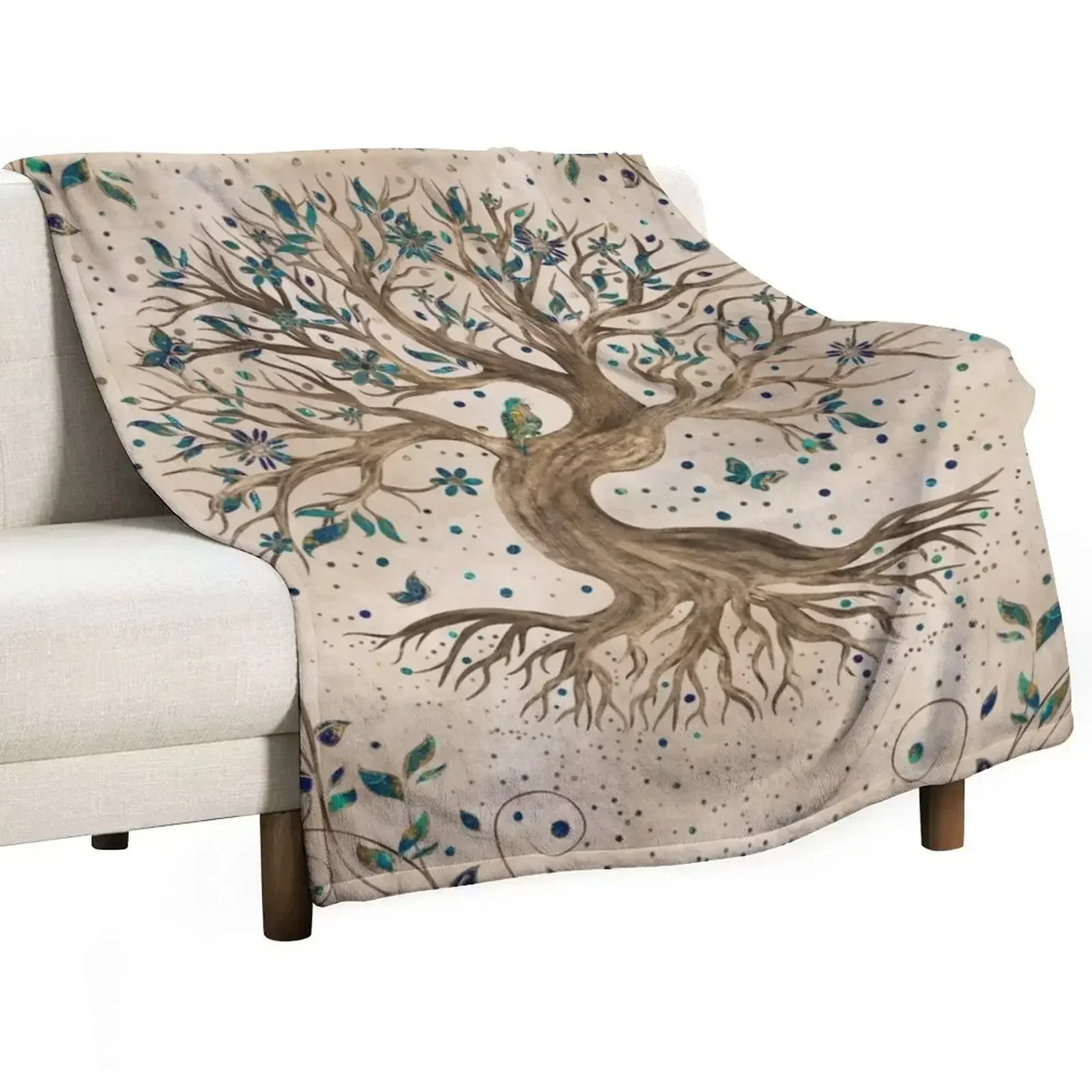 Tree of Life - Yggdrasil Throw Blanket Giant Sofa Luxury Throw Blankets For Bed Stuffeds christmas decoration wednesday Blankets