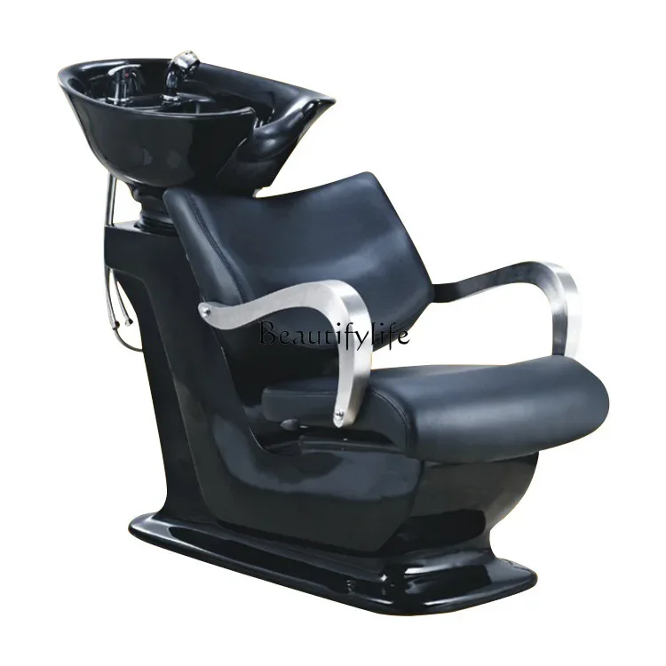

FG10Half lying shampoo bed Hair salon special flush bed Sitting shampoo chair