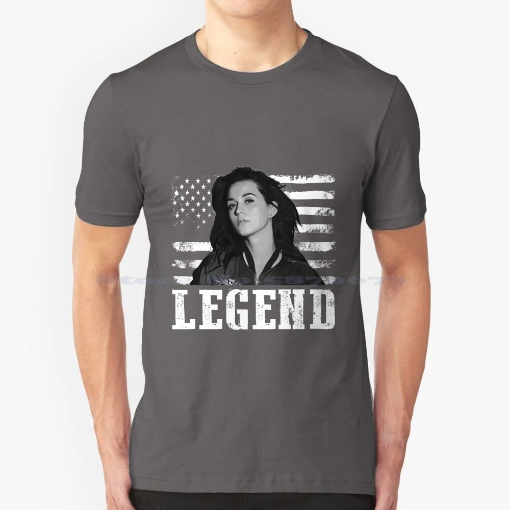 Distressed American Flag Music Legend T Shirt 100% Cotton Tee 90s Music 90 S Dark Horse Swish Swish Wide Awake Part Of Me Roar