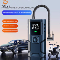 2025 Wireless Car Tire Inflator, Auto Stop with Preset PSI, Fast Charge & Smart Detection for Cars/Bikes/SUVs w/Storage Bag