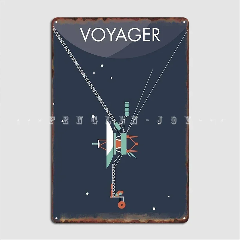 Voyager Program Space Probe Poster Metal Plaque Club Party Club Bar Design Wall Decor Tin Sign Poster