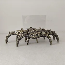 1 Piece Zinc Alloy 18X7 Cm Animal Cartoon Shape Crystal Antique Brass Screws Metal Purse Obag Handle Part Accessories Bag Frame