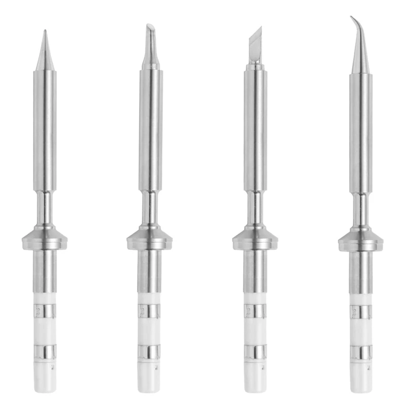 4Pcs Mini Pencil Soldering Iron Tips Replacement For Pinecil Micro-Soldering Iron,PTS200/TS100 Portable Solder Pen Tool