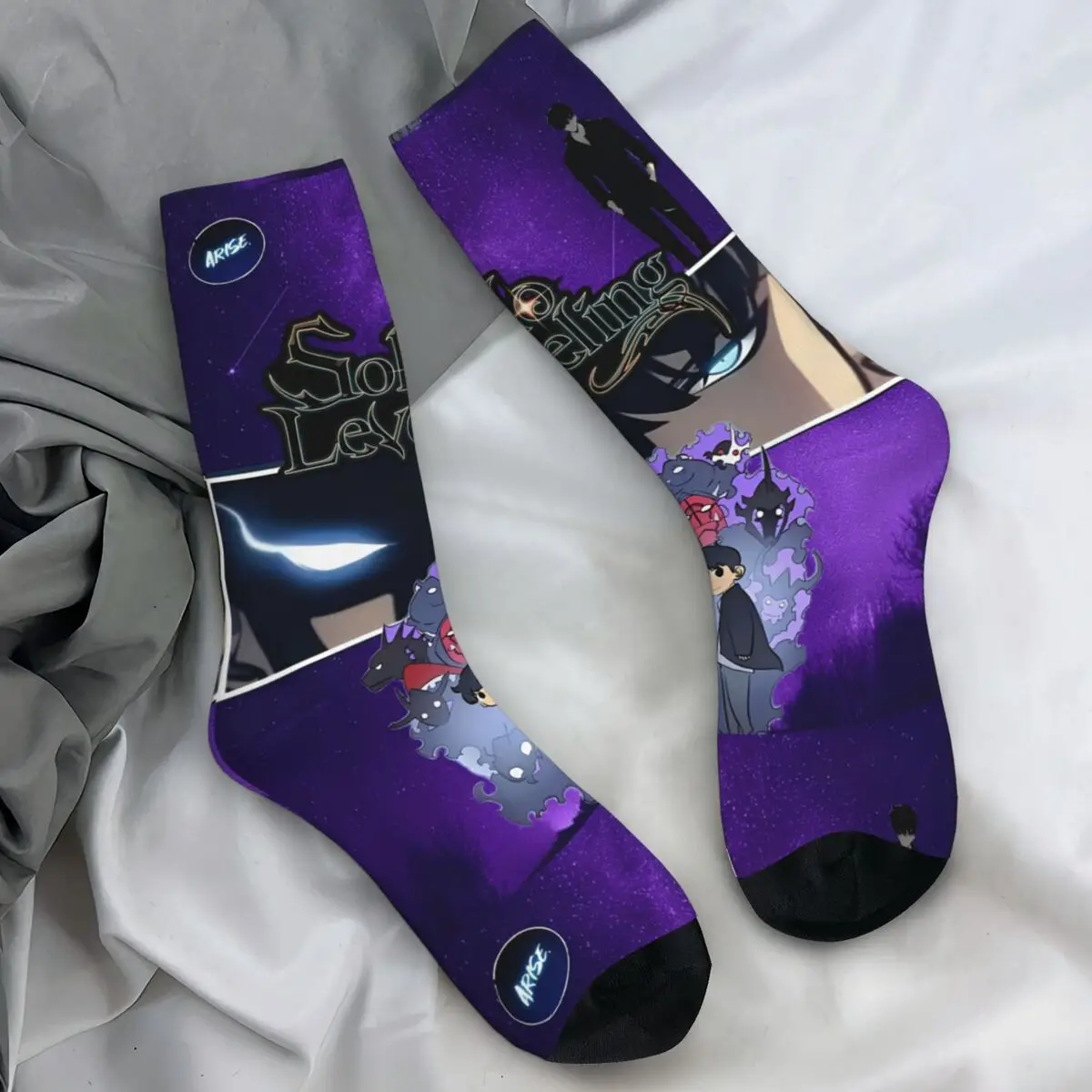 

Solo Leveling Jin Woo аниме чулки мужские носки теплые мягкие модные носки осенние противоскользящие носки для скейтборда с графическим рисунком подарок на день рождения