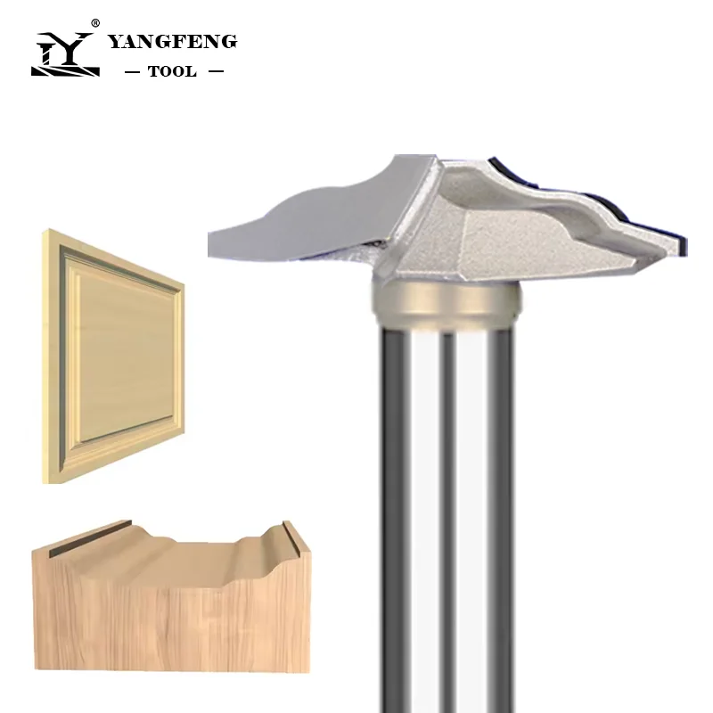 Woodworking Door Frame Milling Cutter 1/2 inch Shank Cabinet  Router Trim Bit For Wood Special-shaped Lace Engraving tool