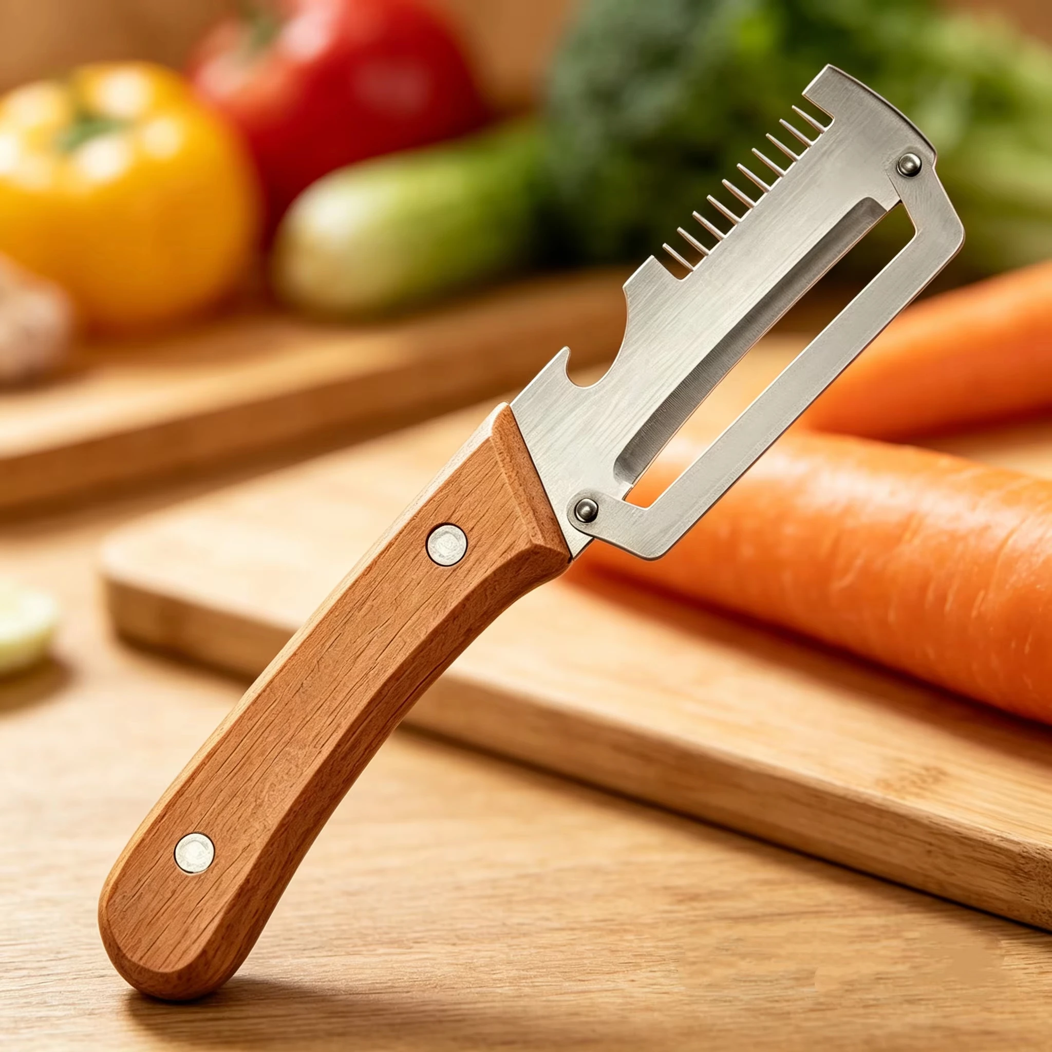 cortador de cocina multifuncional de acero inoxidable, herramienta de corte afilada para el hogar, triturador de cebolla verde, pelador de verduras