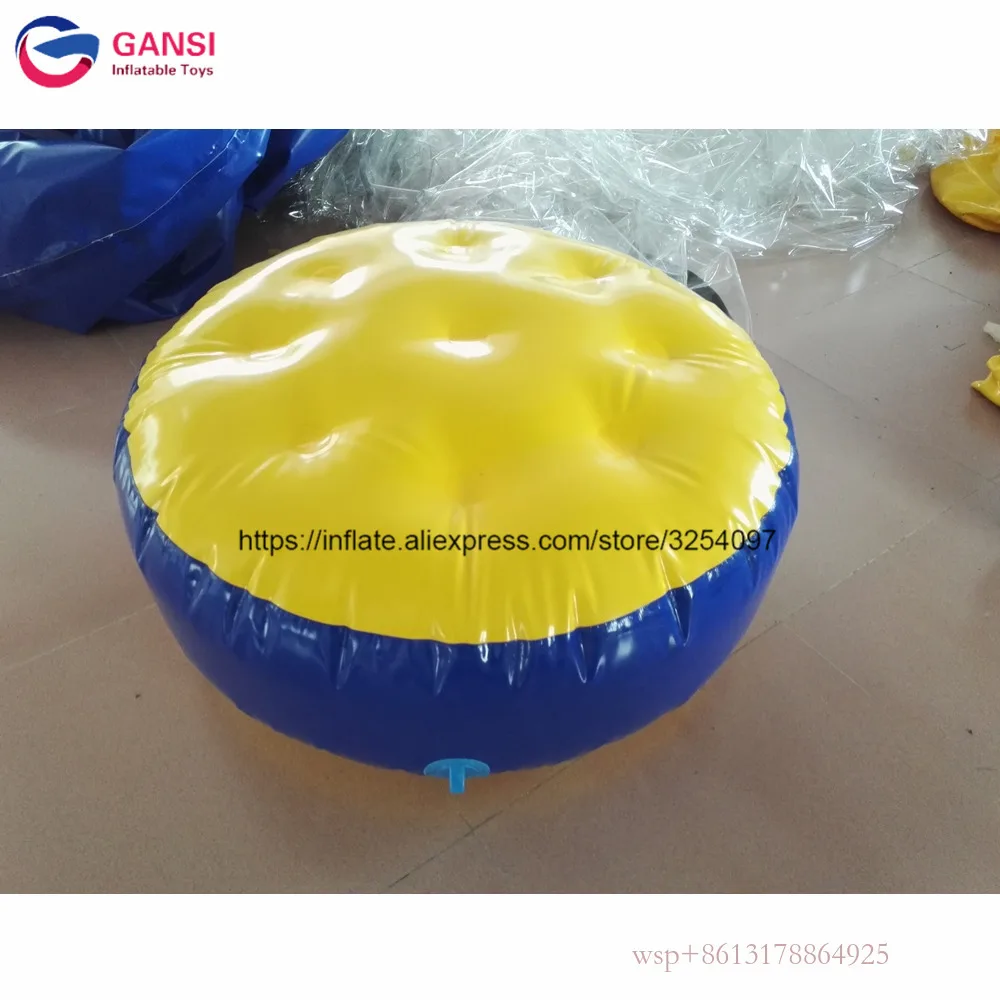 Water Park Toys 1M Diameter Inflatable Round Water Mat ,10 Pieces Of Small Floating Island Inflatable Water Trampoline For Sale