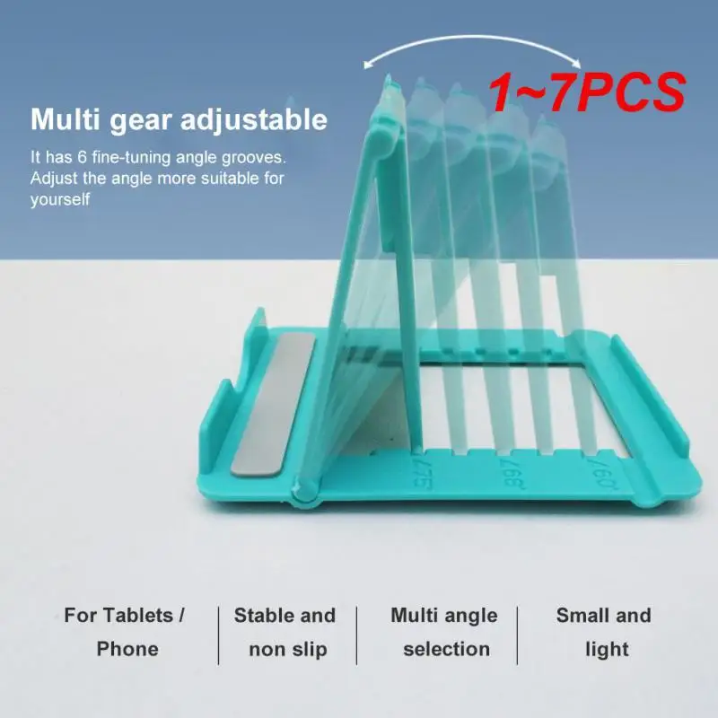 1 ~ 7 قطعة حامل هاتف محمول قابل للتعديل لحامل الكمبيوتر اللوحي البلاستيكي العالمي لجهاز iPad Laze Tablet