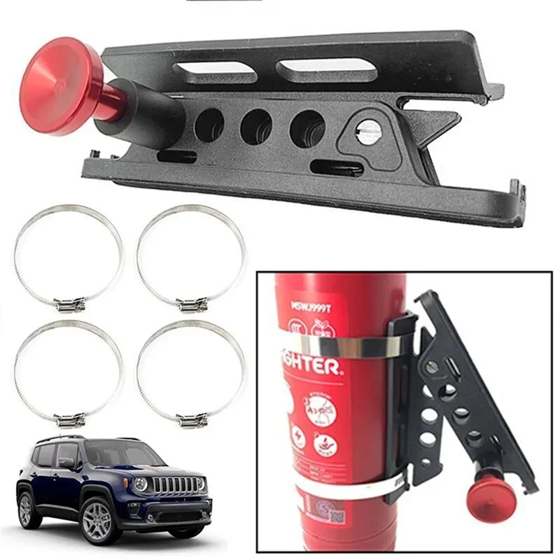 Strict Quick Release Fire-Extinguisher Mount Bracket Adjustable Bar For ATV UTV Extinguisher Holder Compatible With RZR 800