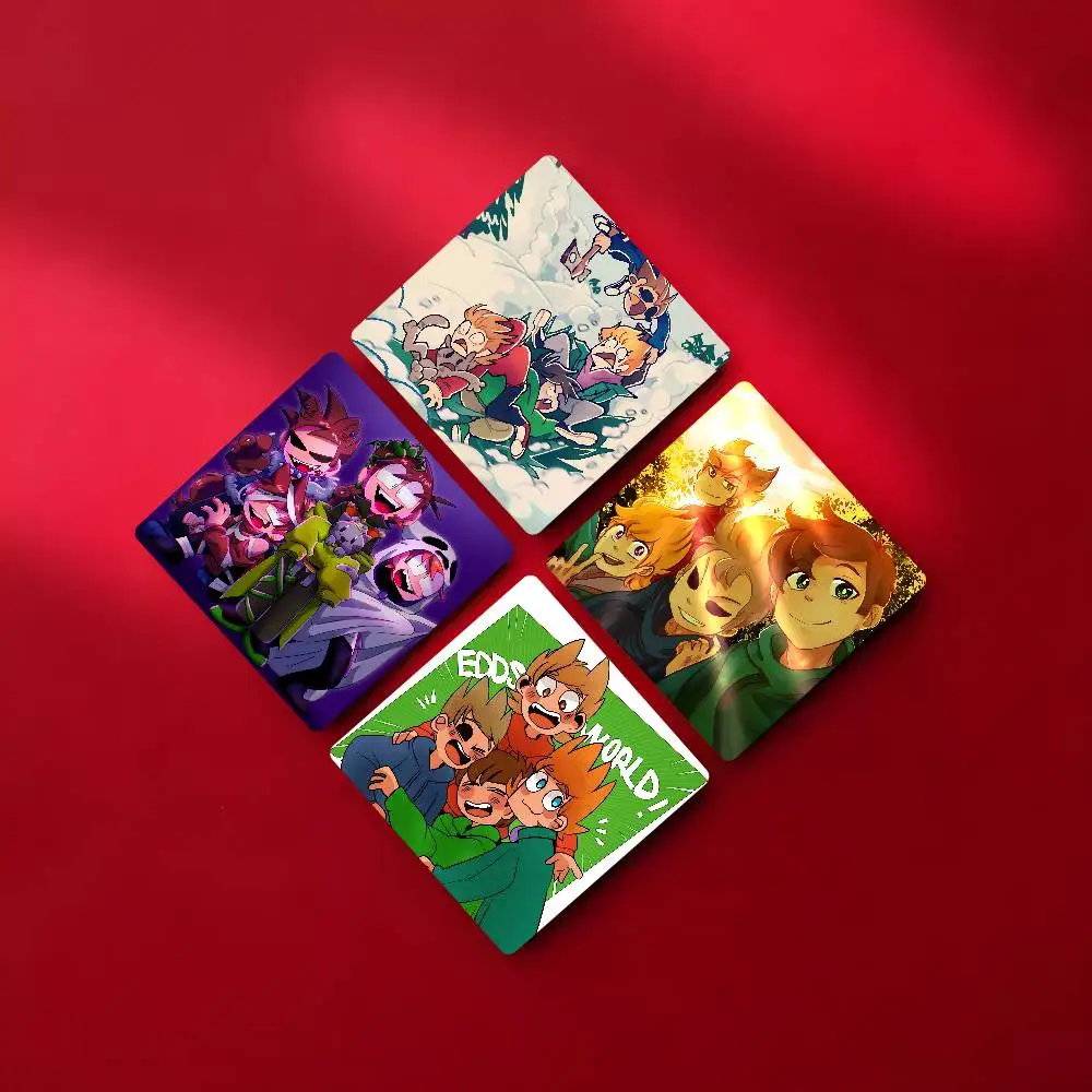 Animated E-Eddsworld Magnet Personalized Fridge Magnet Square Shape Fridge Refrigerator Wall Door Decoration