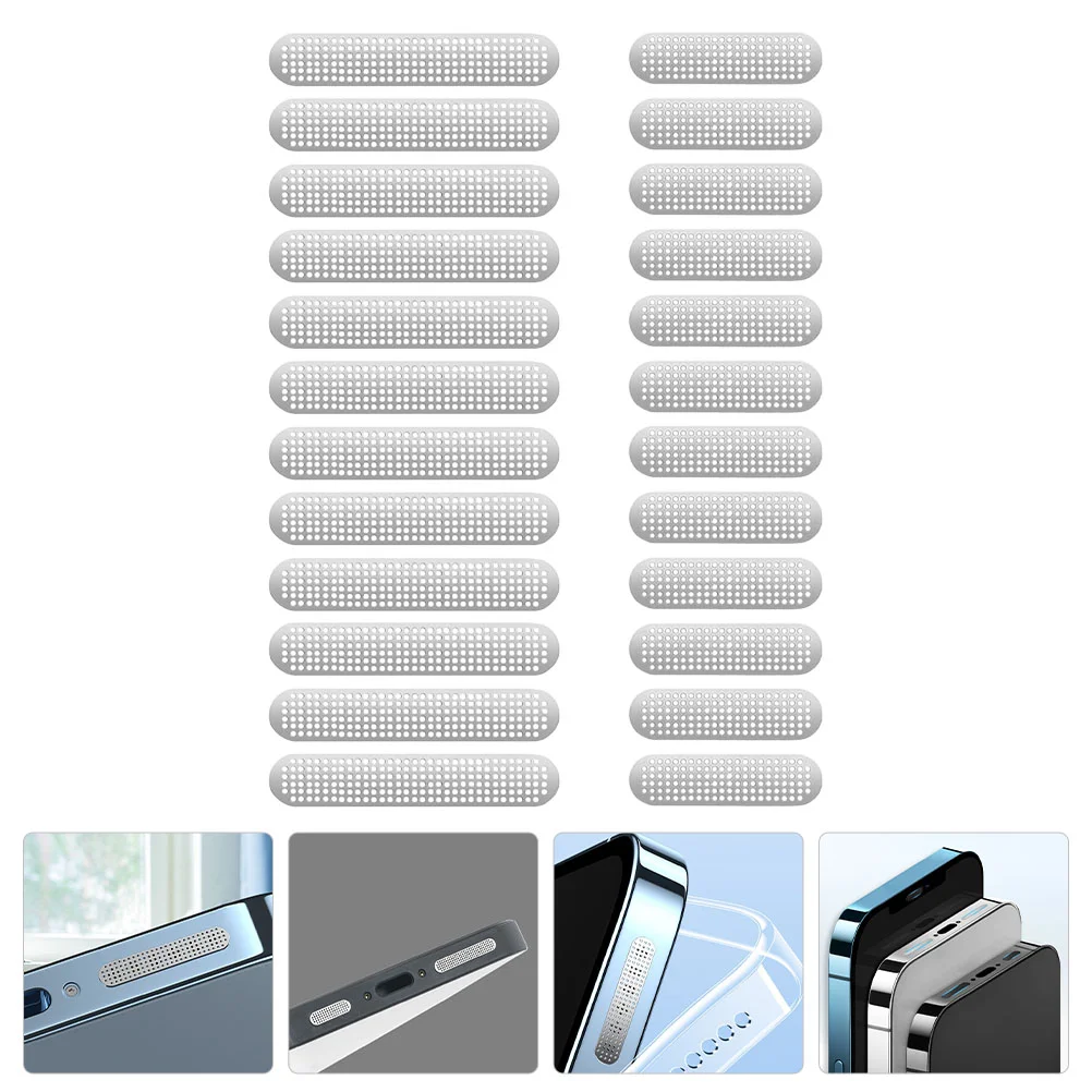 24 Pcs Speaker Dust Sticker Phone Prevention Mesh Dust-proof Metal Mobile Accessories