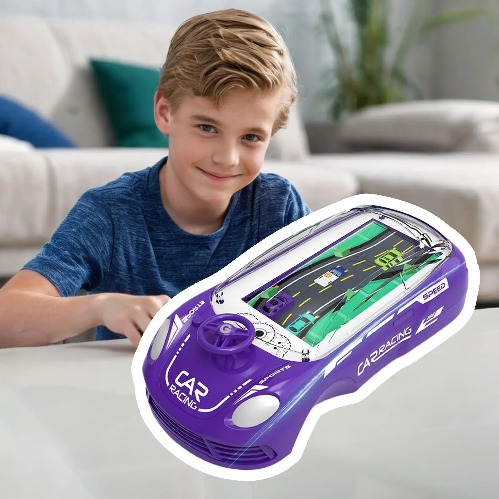 

Handheld Games for Kids Child Handheld Racing Car Game Simulation Adventure Driving Interactive Vehicle Toy for Kids Toddler